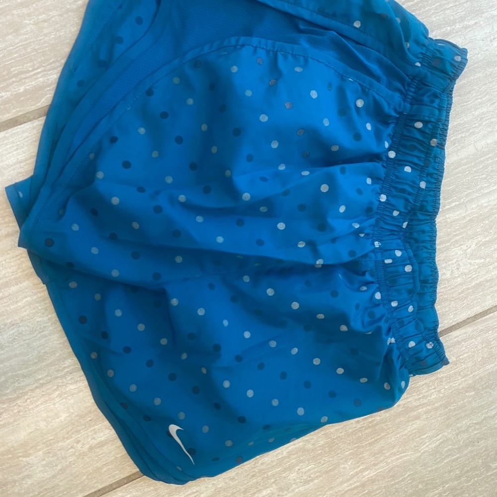 Blue Nike Dot Shorts